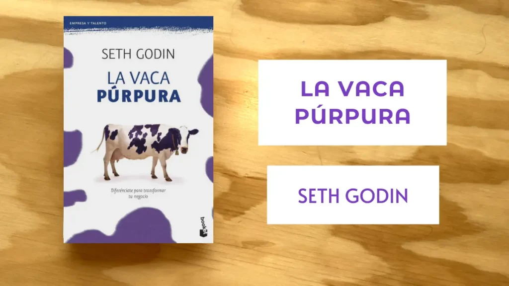 Portada La Vaca Púrpura por Seth Godin