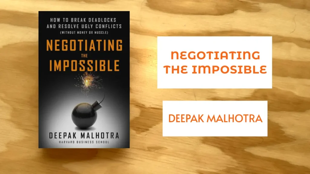 Portada Negotiating the Impossible: How to Break Deadlocks and Resolve Ugly Conflicts por Deepak Malhotra